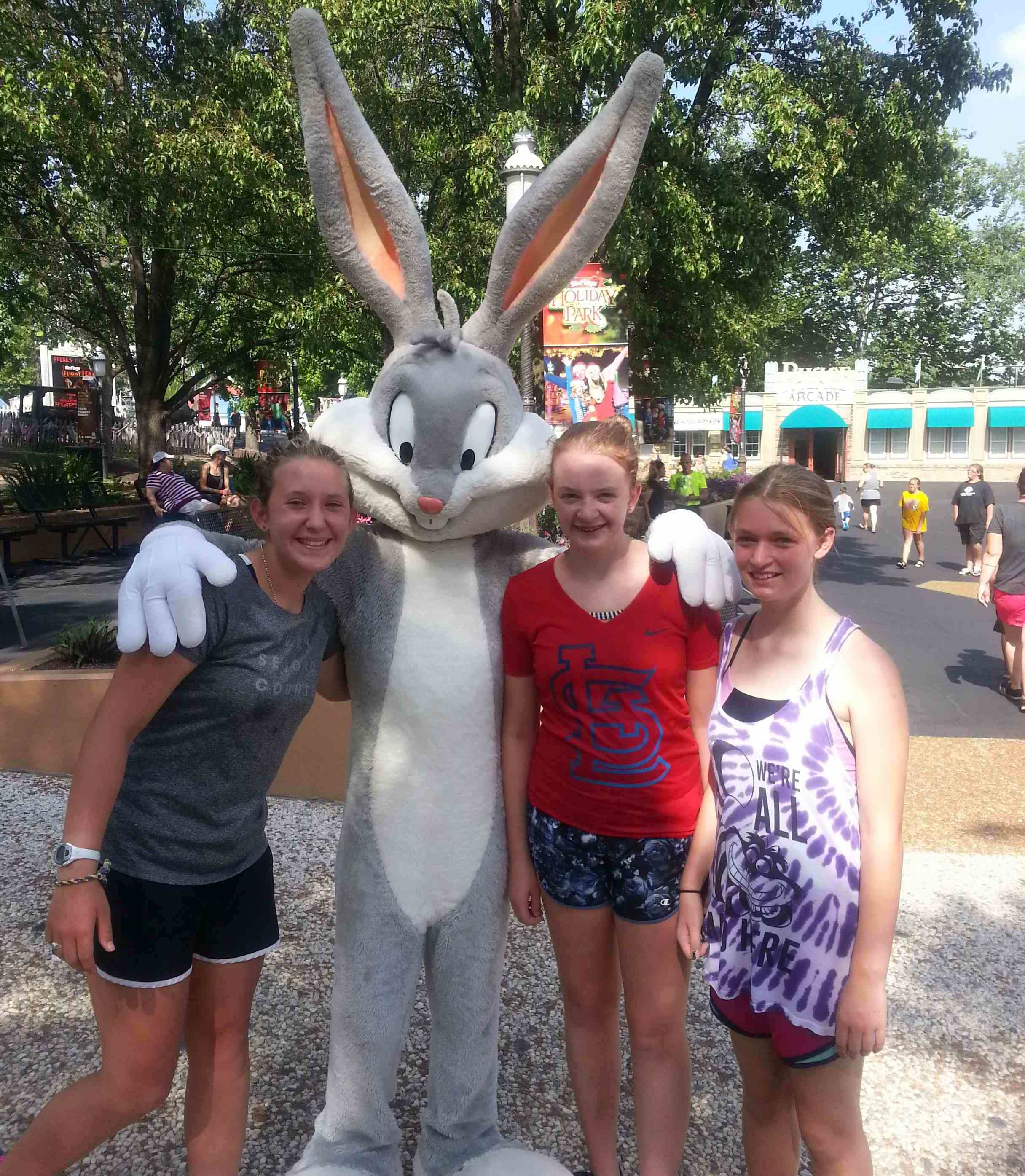 2016-07-17 Six Flags Emma Jane Cate Bugs.jpg